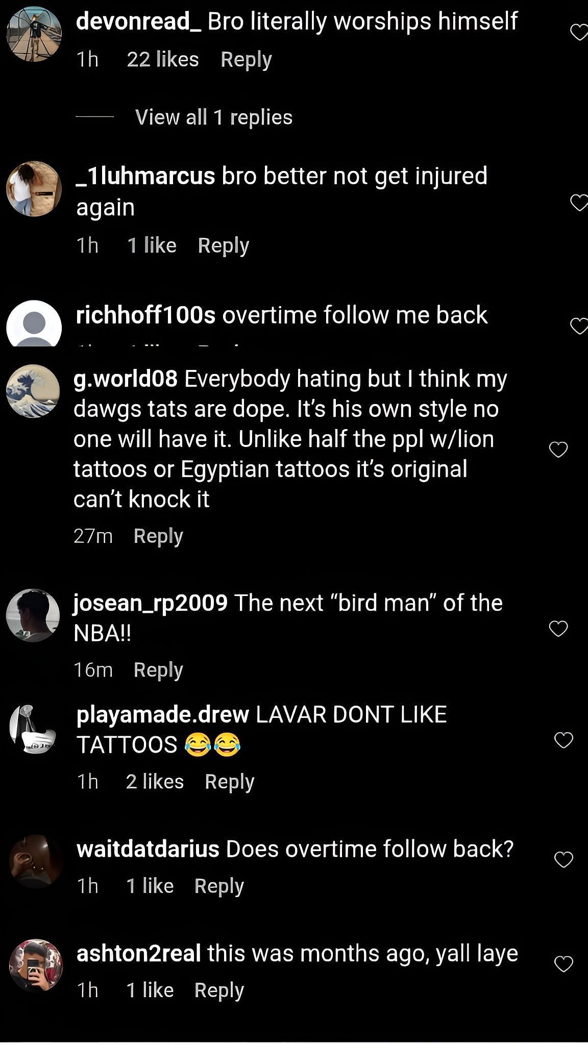 Comments on the post